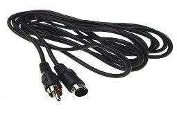 Kabel wtyk SVHS S-VIDEO / wtyk RCA cinch 1m (0427)