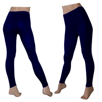 Legginsy getry leginsy damskie granatowe XXXL