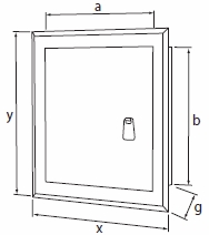 МЕТАЛЛИЧЕСКАЯ ДВЕРЬ INSPECT 15x30 ЧЕРНАЯ РУЧКА