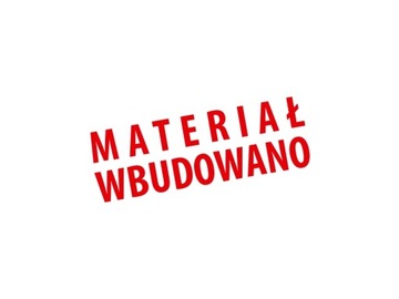 Pieczątka MATERIAŁ WBUDOWANO