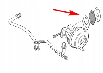 Крышка клапана EGR Ford Mondeo 2.5 Duratec