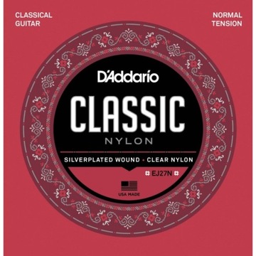 D'Addario EJ27N nylon naciąg normalny struny gitar