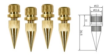 ЗОЛОТЫЕ ШИПЫ ДЛЯ ДИНАМИКОВ HI END ШИП С РЕЗЬБОЙ M8