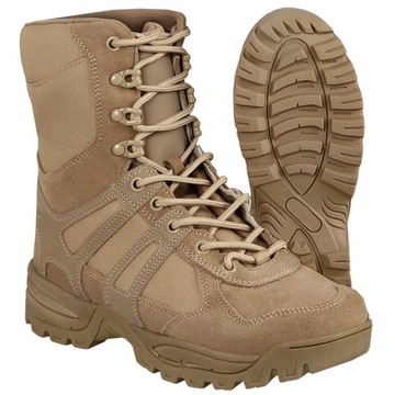 BUTY TAKTYCZNE WOJSKOWE OCHRONA SECURITY MIL-TEC Combat Gen.II Khaki 42