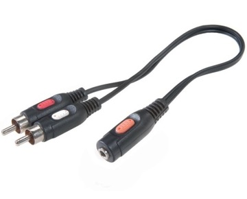 Кабель Small Jack 3,5 мм GN / 2x CINCH WT RCA VIVANCO