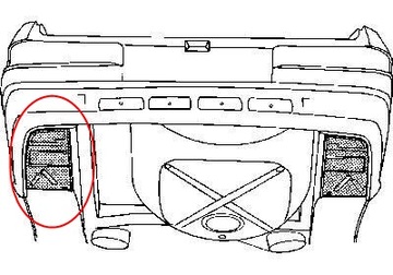 MERCEDES W123 SDN КАРМАН В ПОЛУ БАГАЖНИКА ЛЕВЫЙ