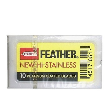 Żyletki Feather New Hi Stainless - żółte, 10 szt.