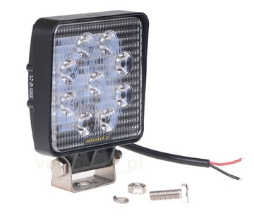 LAMPA ROBOCZA BOCZNA COFANIA 27W LED FLOOD 12V 24V