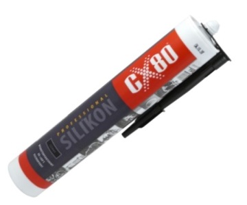 Высокотемпературный силикон черный профессиональный 310 мл CX80