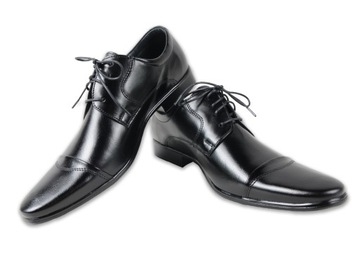 Eleganckie skórzane buty wizytowe 1432 MARKA nr 43