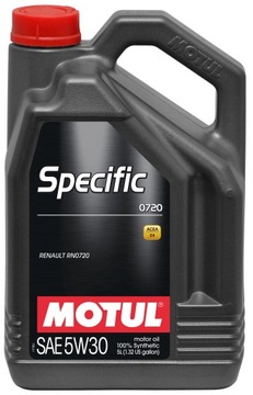 Motul SPECIFIC 0720 5W-30 5L syntetyczny olej silnikowy RN0720 C4 Renault