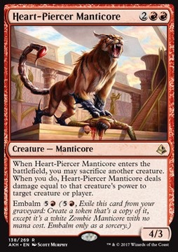 Heart-Piercer Manticore - obrażenia na wejściu @@@