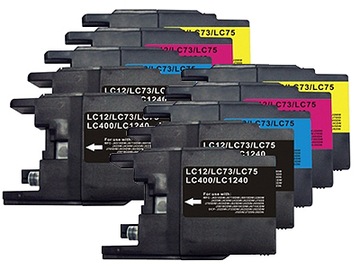 10 TUSZE DO DRUKARKI BROTHER LC1220 LC1240 LC1280