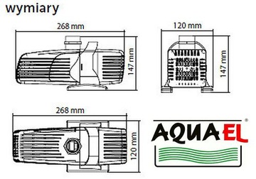 AQUAEL PFN 6000 ECO 29ВТ ФОНТАННЫЙ НАСОС 6000 л/ч