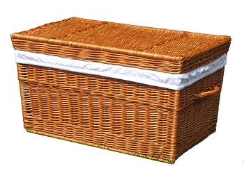 KUFER WIKLINOWY STYL SKANDYNAWSKI165L KOSZ+WKŁAD