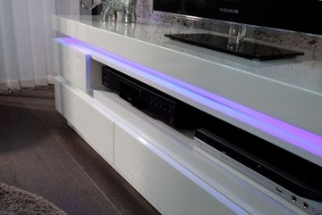 Infinity Szafka pod TV Lakier Wysoki Połysk+LED