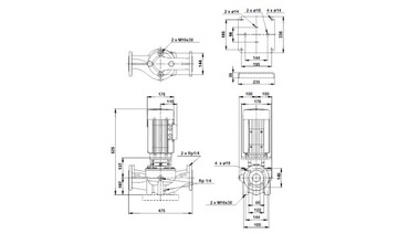 Циркуляционный насос Grundfos LM 65-200/187