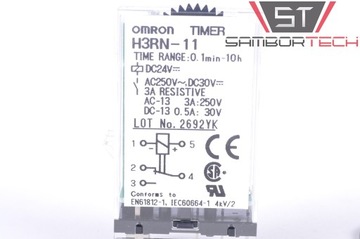 Реле времени OMRON H3RN-11, 0,1мин-10ч, 24DC