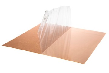 Blacha miedziana miedź 1,5mm - 50x50cm | 500x500x1,5mm FOLIA OCHRONNA