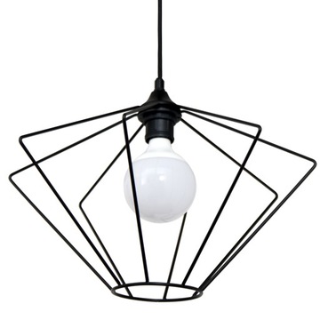 Lampa wisząca ORIENT ŚREDNIA czarna - można LED