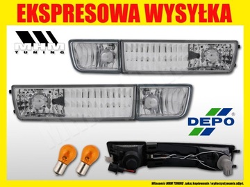 HALOGEN BLIKAČ KPL VW GOLF III 3 VENTO CLEAR ČERVENÁ DEPO