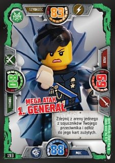 karta nr 193 Mega atak 1. Generał Lego Ninjago 3