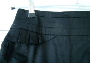 Tally Weijl spódnica czarna mini baskinka falbanka