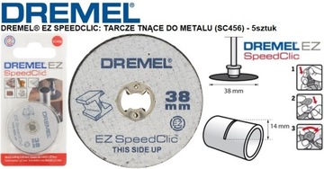 Диск отрезной ПО МЕТАЛЛУ 38 мм SPEEDCLIC SC456 5 шт.