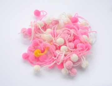 Pompon Kulka Wełna Akryl 100% Kulki 3 cm Pompony