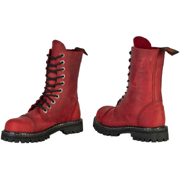 KMM 10 отверстия в отверстиях Boots Red Nubuk Size 43