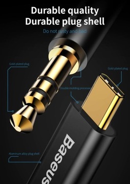 КАБЕЛЬ BASEUS AUDIO JACK 3,5 ММ — USB-C 1,2 М