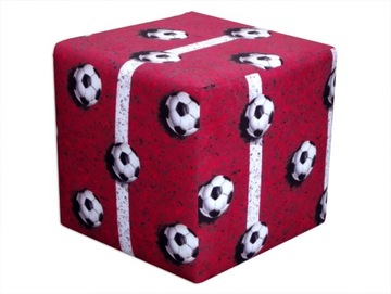 Pufa kostka Piłka Nożna Football RÓŻNE 40x40CM