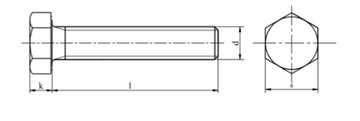 Винт M10x1x60 с мелкой посадкой, класс 10,9, DIN 961, 2 шт.