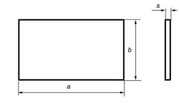 Лист полированной нержавеющей стали № 1,0x50x100 см.