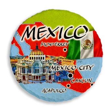 MEKSYK MEXICO magnes lodówkę 7,5 cm kamień 527 M