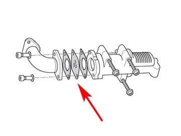 Крышка клапана EGR FIAT Stilo LANCIA Thesis 1.9JTD