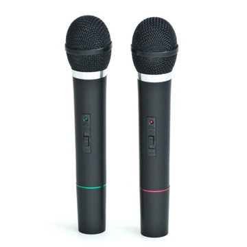 ZESTAW KARAOKE GŁOŚNIK USB SD MP3 BLUETOOTH + 3 MIKROFONY BEZPRZEWODOWE