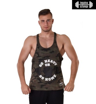 Мужская майка GO HEAVY Legal Camo Barbell S