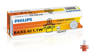 Philips Żarówki BAX 8.4d 1.1W 12V opr.pomarańczowa