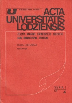 ACTA UNIVERSITATIS LODZENSIS. FOLIA HISTORICA. 1/4