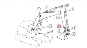 ШТИФТ РЫЧАГА KOMATSU PC200 PC210 22U7021192