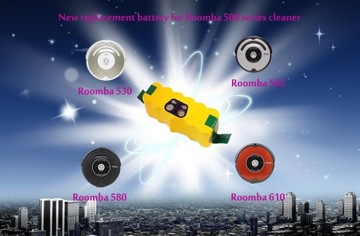 АККУМУЛЯТОР ДЛЯ iRobot Roomba СЕРИИ 500 600 700 800 850 880 11702 80501 80601