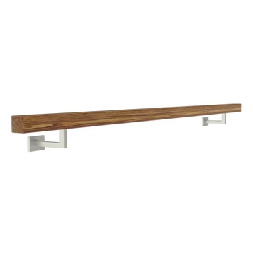 фото ориг. №2, Handrail wall-mounted wooden 40x40 170cm oak color