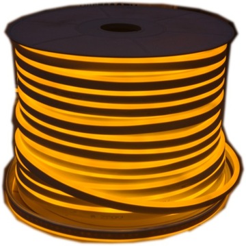 TAŚMA WĄŻ NEON FLEX 120 LED 220V 230V ZŁOTY ŻÓŁTY