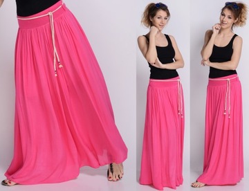 НОВИНКА ЛЕГКАЯ Длинная воздушная ЮБКА МАКСИ, резинка SML