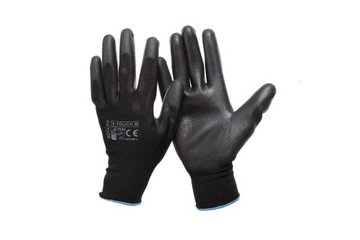 RĘKAWICE ROBOCZE POWLEKANE PU X-TOUCH BLACK r.9