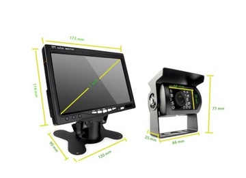 КАМЕРА ЗАДНЕГО НАПРАВЛЕНИЯ SONY MONITOR 7 TIR BUS 10 м 12 В/24 В