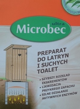 MICROBEK do suchych toalet latryn 4szt po 30g