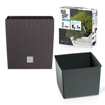 фото ориг. №5, Flowerpot prosperplast drts325l-440u rato low umber 32x32x33 centimeters brown