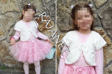 ПЛАТЬЕ плюшевое болеро цвета экрю J.NEW 122-128